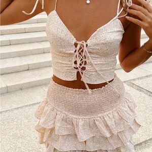 Cotton Candy LA Elegant Cream Top